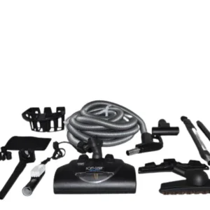 Wessel-Werk Central Vacuum Kit 07-4951-04 Villa Soft Clean 30Ft Pigtail DC Conversion With Wessel-Werk EBK360 Soft Clean power nozzle