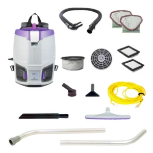 ProTeam Vacuum 107714 GoFit 3 Backpack Vacuum With Xover Two Piece Wand Kit