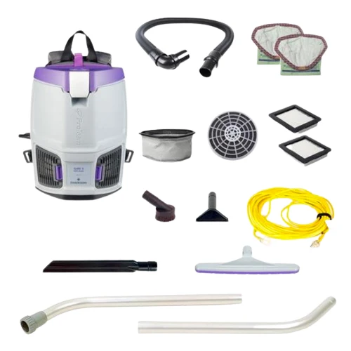 ProTeam Vacuum 107714 GoFit 3 Backpack Vacuum With Xover Two Piece Wand Kit ProTeam Vacuum 107714 GoFit 3 Backpack Vacuum With Xover Two Piece Wand Kit