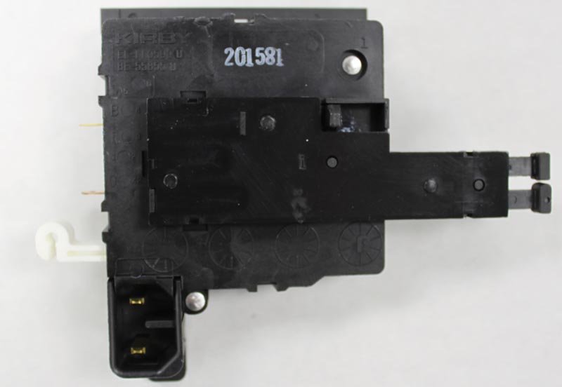 Kirby 110523 Power Switch Assembly Kirby G3 AV2 Fits Generation 3 through Avalir II The Kirby 110523 power switch assembly is a genuine OEM on/off switch module used to control electrical power to the motor in Kirby upright vacuum cleaners. It includes built-in safety switch contacts that ensure the vacuum only operates when the correct components (like the hose or power nozzle) are properly attached.