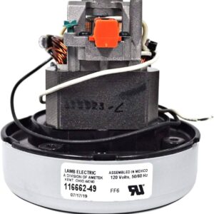 Ametek Lamb 116662-49 Vacuum Motor 1-Stage 5.7" Bypass Thru-Flow