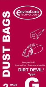 EnviroCare 122SW Royal Vacuum Bags 3 Pack Fits Royal Type G