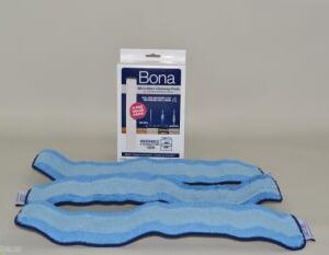Bona Microfiber Cleaning Pad 3 Pack 4 x 15 Inch Blue AX0003608
