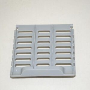 The 561060124 is a Cleva/Titan air inlet cover (also listed as a filter/secondary cover) used in compatible upright vacuum systems. It helps control airflow into the vacuum and protects internal components while maintaining proper suction.