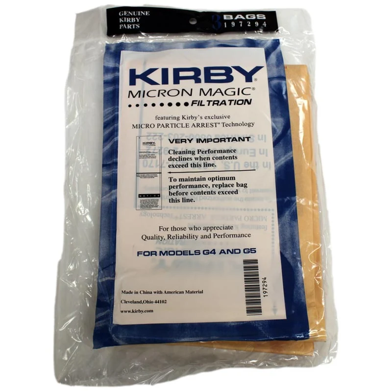 Kirby 197394A Paper Bags Kirby Generation 4 9PK Upright Fits Generation 4 / Gfour Kirby 197394A Paper Bags Kirby Generation 4 9PK Upright Fits Generation 4 / Gfour