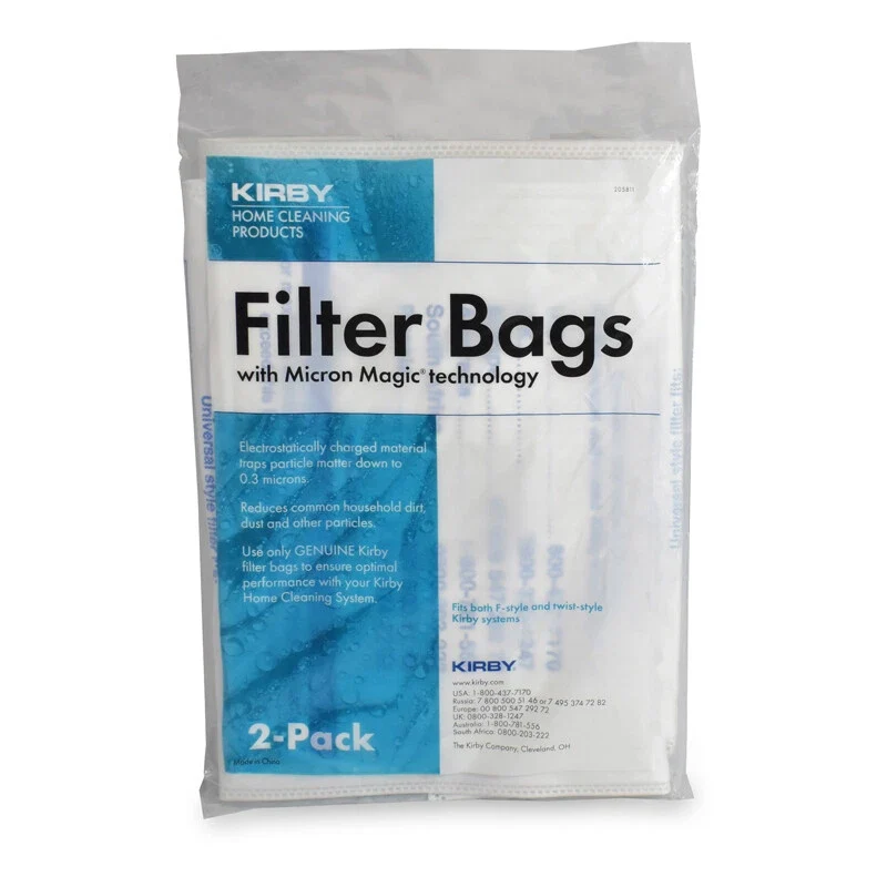 Kirby 205811A Paper Bags Kirby Universal F 2PK Allergen Upright Fits Generation 3 Thru Sentria II Kirby 205811A Paper Bags Kirby Universal F 2PK Allergen Upright Fits Generation 3 Thru Sentria II
