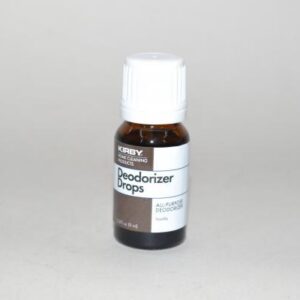 The Kirby 2750VNS Deodorizer Drops (Vanilla, 0.3 oz) are a genuine OEM concentrated fragrance designed to be used with Kirby vacuum bags or around the home to eliminate odors while you clean. Just a few drops release a long-lasting vanilla scent that freshens the vacuum exhaust and helps neutralize household smells during use.