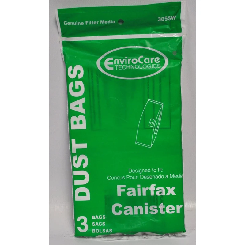 EnviroCare 305SW Fairfax Vacuum Bags 3 Pack Fits VACUMAID MODEL# SV100 EnviroCare 305SW Fairfax Vacuum Bags 3 Pack Fits VACUMAID MODEL# SV100