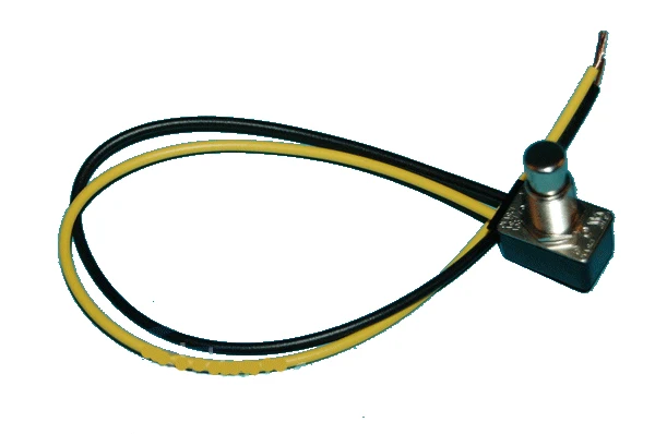Metal Top Pushbutton Switch With 15 Inch Lead Metal Top Pushbutton Switch With 15 Inch Lead