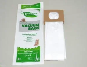 EnviroCare A891 Hoover Allergen Vacuum Bags 3 Pack Fits Hoover Type I