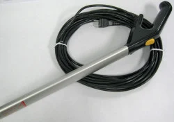SEBO Handle With Cord, Tube and Switch for X4 and X5 (f GRAY HANDLE, YELLOW SWITCH Handle Assembly With Cord OEM 5647AM