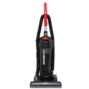 Sanitaire SC5845, FORCE QuietClean upright vacuum, SC5845B commercial vacuum, SC5845D HEPA upright, Sanitaire bagless commercial vacuum, QuietClean 15 inch upright, commercial HEPA vacuum cleaner