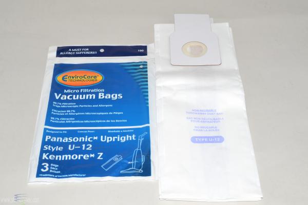 Kenmore 60-2430-03 PAPER BAGS-PANASONIC,U-12,3PK,Upright FITS MODELS MC-UG773 & MC-UG775 Fits UG773, UG775 Kenmore 60-2430-03 PAPER BAGS-PANASONIC,U-12,3PK,Upright FITS MODELS MC-UG773 & MC-UG775 Fits UG773, UG775