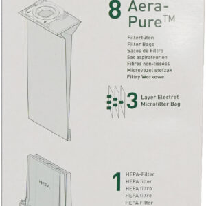 SEBO 6431AM K Series Models HEPA Service Box Vacuum Bags 8 Bags Plus Filters
