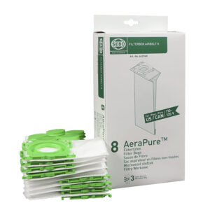 SEBO 6629AM K Series Models Vacuum Bags Filter Bag Box K 8 Bags With Caps