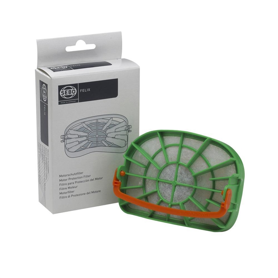 SEBO Vacuum Filter Fits CARBON FELIX FILTERS OEM 7185AM The 7185AM is a carbon-activated motor protection filter used in compatible SEBO FELIX and DART upright vacuum cleaners. It helps trap fine dust and neutralize odors before air reaches the motor, improving filtration and protecting vacuum performance.