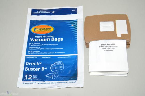 EnviroCare 815 Oreck Microfiltration Vacuum Bags 12 Pack Fits Oreck Type ST EnviroCare 815 Oreck Microfiltration Vacuum Bags 12 Pack Fits Oreck Type ST