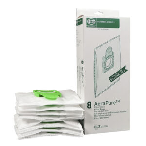SEBO 8300AM E Series Models Vacuum Bags Filter Bag Box E 8 Bags With Caps