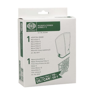 SEBO 8322AM E Series Models Filter Set Vacuum Bags Compatible