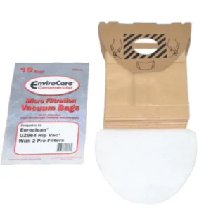 EnviroCare ECC144 Euroclean Vacuum Bags 10 Pack Fits UZ964