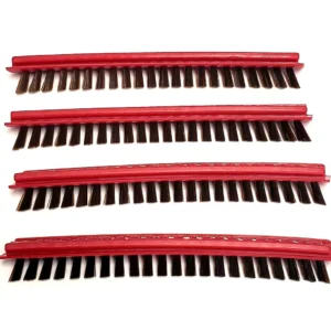 Riccar Simplicity Brush Strip Red and Gold Set of Four Fits Riccar Metal Brushrolls Simplicity Metal Brushrolls D012-2500 Style D475-0500 Style