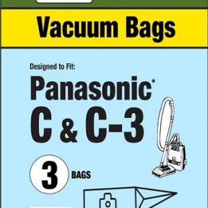 Clean Obsessed CP575, Panasonic Type C vacuum bags, Panasonic C-3 vacuum bags, HEPA vacuum bags CP575, Panasonic micro paper bags, Clean Obsessed vacuum bags 3 pack, Panasonic upright vacuum bags, replacement dust bags Panasonic Type C, vacuum cleaner bags Panasonic C3, Clean Obsessed vacuum parts, Panasonic vacuum bag replacement, micro filtration vacuum bags, CP575 replacement bags, Panasonic HEPA style bags, vacuum accessories Panasonic Type C