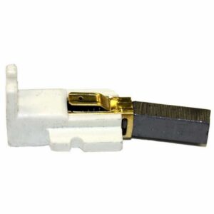 Kirby 107189A is a carbon brush and holder assembly used in Kirby Generation 3 through Avalir II vacuums to transfer electrical current to the motor. It is an OEM replacement part that helps maintain proper motor function and consistent performance.