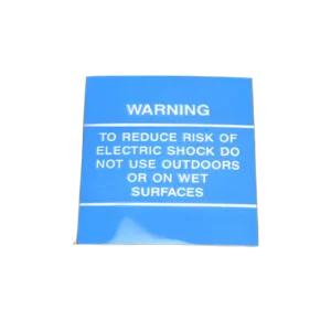 Kirby 112080S is a decal (label) for the scuff plate used on Tradition 3CB model vacuums that identifies and finishes the scuff plate area. It is an OEM replacement part designed to restore the original look and branding on the base of the machine.