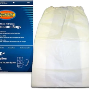 EnviroCare MD814 Universal Vacuum Bags 3 Pack Fits 8 gallon central vacuum systems