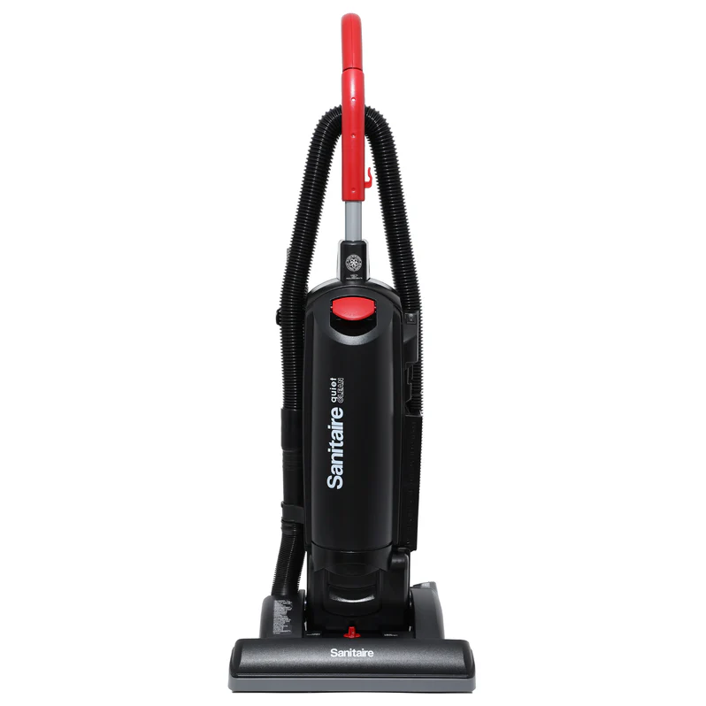 Sanitaire SC5815 15 inch 10.0 Amp Top-Fill Outer Bag Large-Capacity Bag Upright Vacuum Sanitaire SC5815, SC5815D commercial upright vacuum, FORCE QuietClean vacuum, 15 inch commercial HEPA vacuum, top fill bag upright vacuum, Sanitaire large capacity upright, SC5815 HEPA upright cleaner