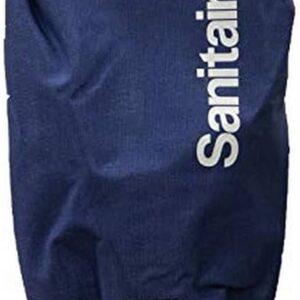 Sanitaire 53977-34, Sanitaire outer cloth bag, Eureka 53977-34 bag, Sanitaire blue zipper bag, F&G vacuum bag compatible, Sanitaire vacuum cloth bag, Eureka Sanitaire outer bag, 2 hole vacuum bag assembly, Sanitaire upright vacuum bag, replacement outer vacuum bag, Sanitaire S635 bag, Sanitaire S645 bag, vacuum cleaner outer bag Sanitaire, HEPA style cloth vacuum bag, Sanitaire bag assembly replacement