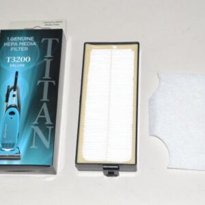 The Titan T3200F is a foam and felt filter set used in compatible Titan upright vacuum cleaners (including the T3200 series). It helps trap fine dust and debris before it reaches the motor, protecting the vacuum and maintaining strong suction performance.