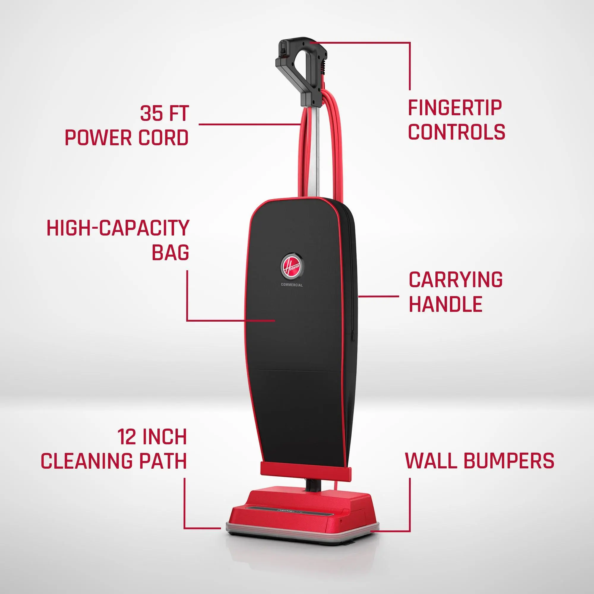 Hoover CH50300 Commercial Prime Lite Upright Vacuum Hoover CH50300 Commercial Prime Lite Upright Vacuum - Image 2