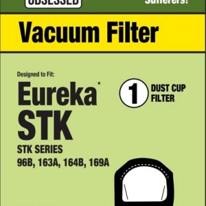 Clean Obsessed CF434, Eureka stick vacuum filter, Eureka dust cup filter 96B 163A 164B 169A, Eureka lightweight upright filter, CF434 vacuum filter, Eureka stick vac replacement filter, Eureka pre motor dust filter, Eureka vacuum filter replacement