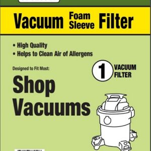 Clean Obsessed CF900, Shop-Vac foam sleeve filter, CF900 Shop Vac filter replacement, wet dry vacuum foam sleeve, Shop-Vac cartridge sleeve filter, CF900 foam filter sleeve 1 pack