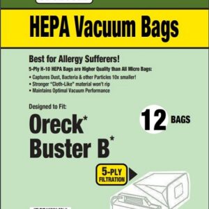 Clean Obsessed CH678, Oreck Buster B vacuum bags, Oreck BB HEPA bags, CH678 vacuum bags 12 pack, Oreck compact canister bags Buster B, HEPA vacuum bags CH678 Oreck, Clean Obsessed vacuum parts Oreck BB, replacement vacuum bags Buster B, Oreck BB series bags HEPA cloth, Clean Obsessed CH678 vacuum filter bags