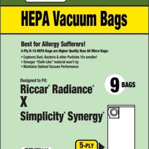Clean Obsessed CH856, Riccar Type X vacuum bags, Simplicity Synergy Type X bags, HEPA vacuum bags CH856, Riccar Radiance vacuum bags, Simplicity G9 X9 bags, Clean Obsessed vacuum bags 9 pack, Type X micro paper vacuum bags, Riccar HEPA bag replacement, Simplicity vacuum bag replacement Type X, vacuum cleaner bags Riccar Synergy, Clean Obsessed vacuum parts, CH856 replacement bags, HEPA style vacuum bags Riccar X series
