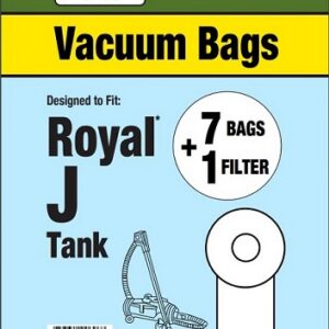 Clean Obsessed CP135, Royal Type J vacuum bags, Royal J Pony bags, HEPA vacuum bags CP135, Royal tank vacuum bags 7 pack, micro paper vacuum bags Royal Type J, Clean Obsessed vacuum bags CP135, replacement vacuum bags Royal J system, vacuum cleaner bags Type J Royal, Clean Obsessed vacuum parts, Royal industrial vacuum bags, Type J filter bag kit, CP135 replacement bags, HEPA style tank vacuum bags Royal