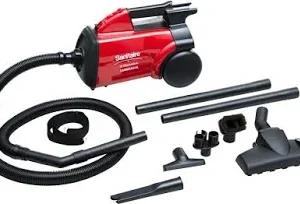 Sanitaire SC3683 Red Mighty Mite Canister Vacuum with Metal Wands