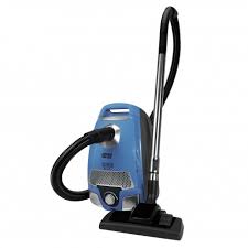 JohnnyVac SILBLUE Silenzio Blue Canister Vacuum 1200W 10 Amp HEPA Bag