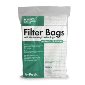Kirby 204814G Paper Bags Kirby Microallergen Plus 6PK Upright Fits Generation 3 Thru Avalir HEPA 13 Filtration