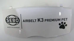 SEBO AIRBELT K3 Premium Exhaust Filter Cover White Part 6403WEER