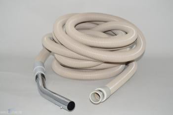 06-1195-07 30 Ft White Central Vacuum Hose with Button 06-1195-07 30 Ft White Central Vacuum Hose with Button